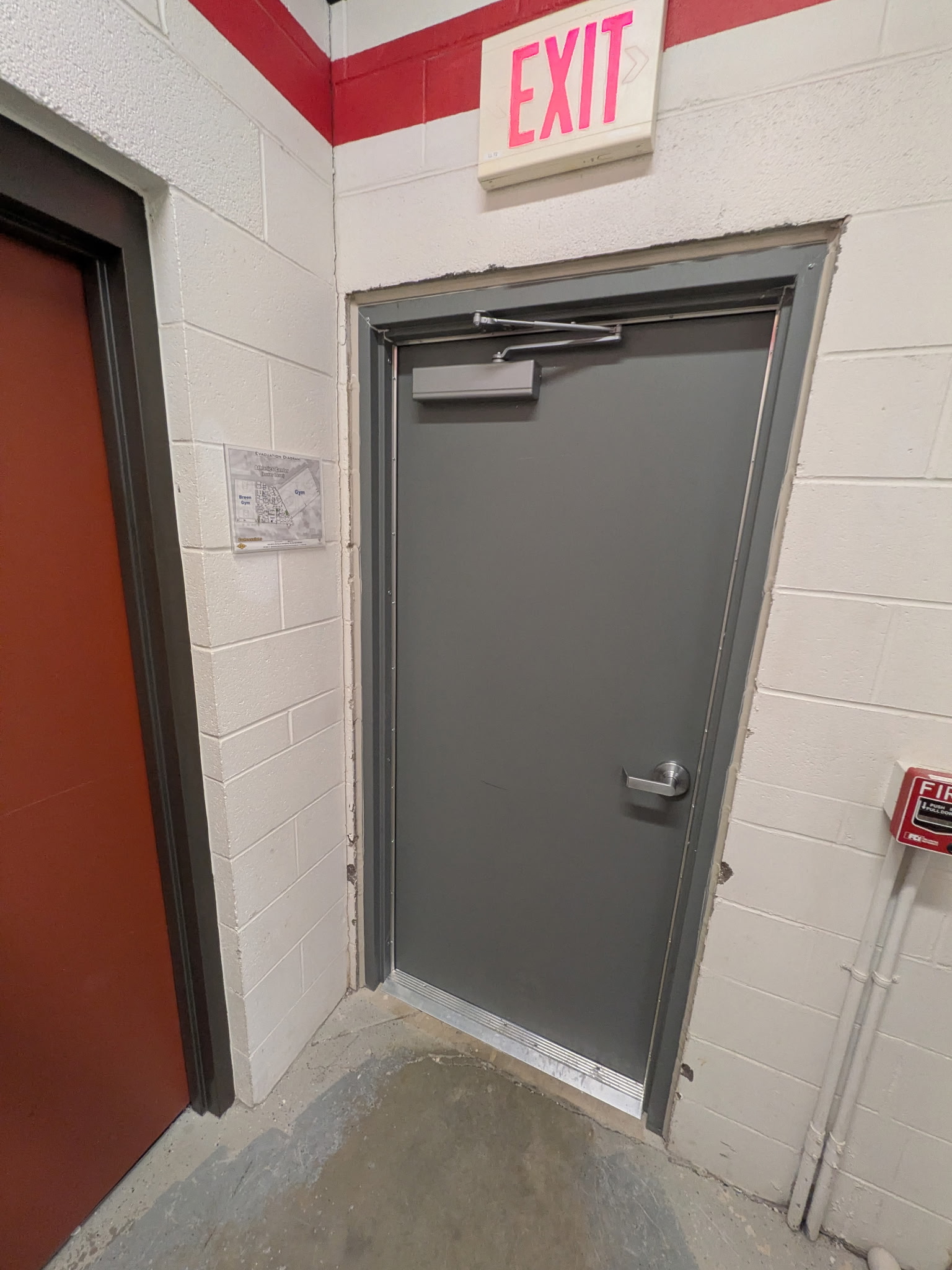 Commercial double doors with panic exit hardware in Cape May County NJ