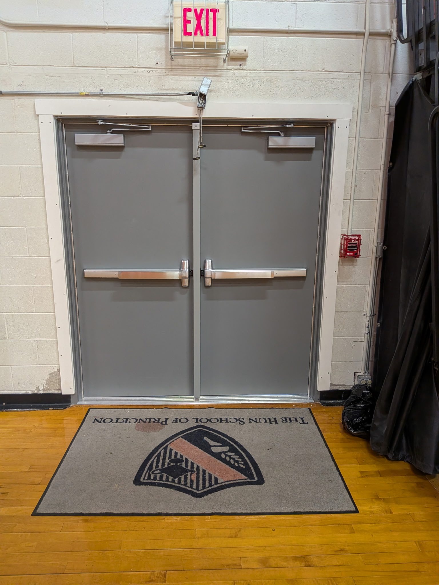 Commercial door installation in progress by Cape May Commercial Door in Cape May County NJ