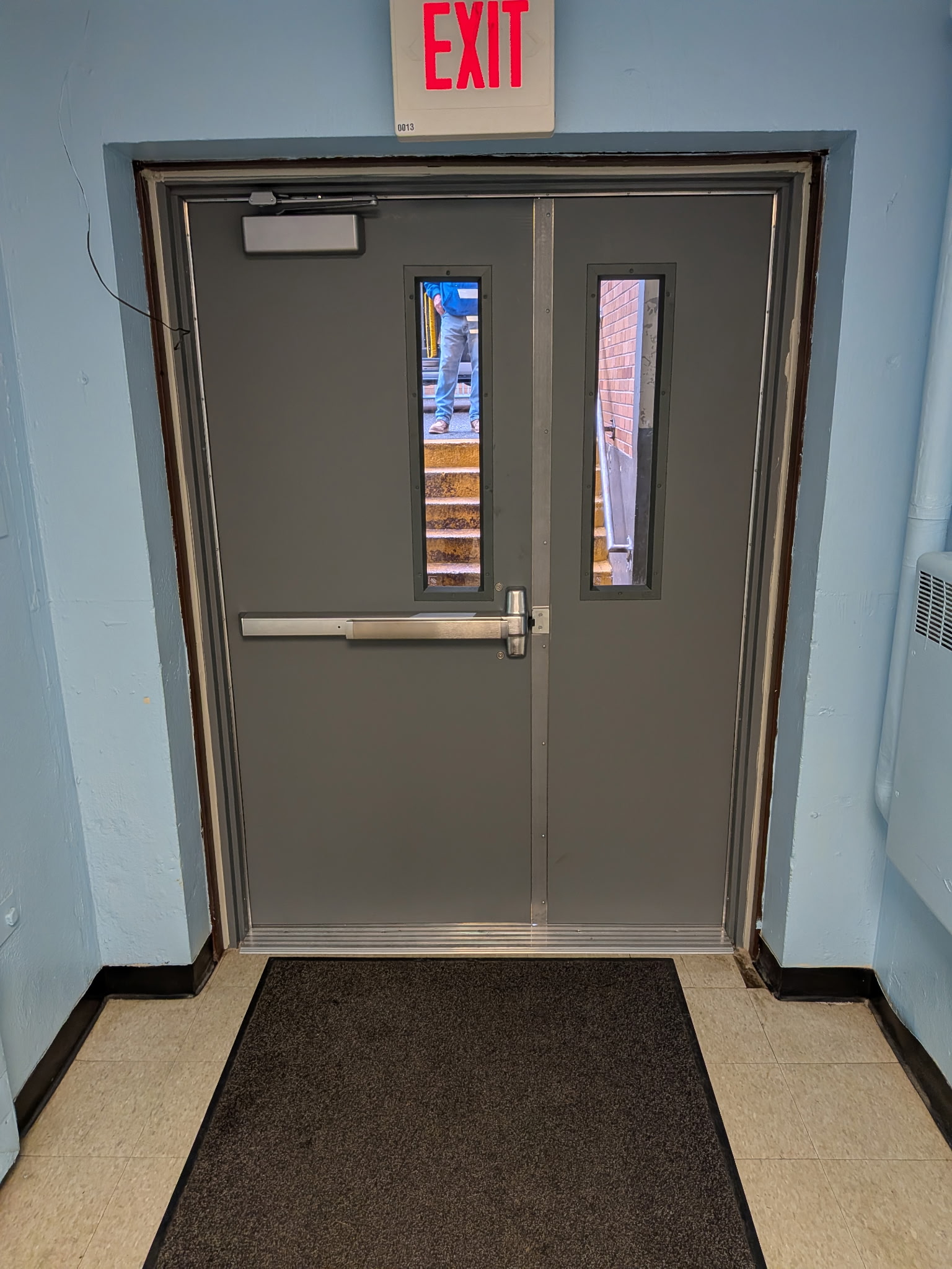 Hollow metal commercial door and frame installation